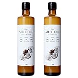 フラット・クラフト MCTオイル 360g (2本セット) ココナッツ由来100% 中鎖脂肪酸100% C8 C10 糖質制限 新日本製薬ウェルネスフード