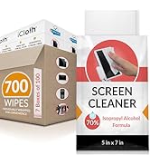 iCloth 70% IPA Screen Cleaning Wipes Safe for All Screens, Pro-Grade, Individually Wrapped (Pack ...