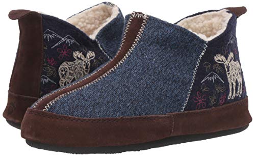 Acorn Womens Forest Bootie Slipper, Navy Blue Mouse, 6.5-7.5 Us #TOP7
