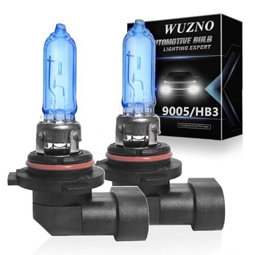 Wuzno Halogen Headlight Bulb Replacements for Hyundai Sonata 2015 2016 2017 2018 2019 2020 2021 2022 High Beam 9005 Low Beam 9005 Lights Combo 6000k White 120% Brightness 2 Pack