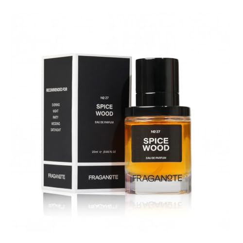 Image of Fraganote Spice Wood Eau De Perfume (25 ml) | Warm Spices, Gourmand Note & Rich Woody Scent for Men & Women | Long Lasting Day or Night Magnetic Fragrance | Ideal Gift for all Occasions