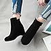 CSRZPMG Women Wedge Fashion Ankle Boots Side Zipper Casual Suede Round Toe Wedge Heeled Booties Winter Comfy Dress High Heel Short Boots