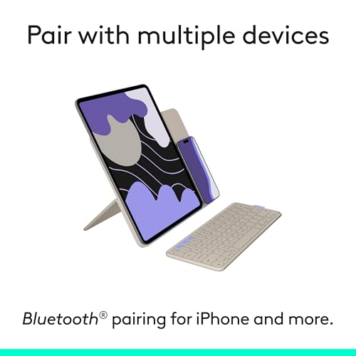Image of Logitech Flip Folio Keyboard Case 13-inch iPad Pro and Air, Sand
