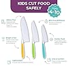 Tovla Jr. Kid Safe Knife Set for Real Cooking | 3-Piece Toddler Kitchen Knives | Montessori & STEM Cooking Tools Ages 4–12 | BPA-Free, Dishwasher-Safe | Christmas, Birthday & Stocking Stuffer Gift #1