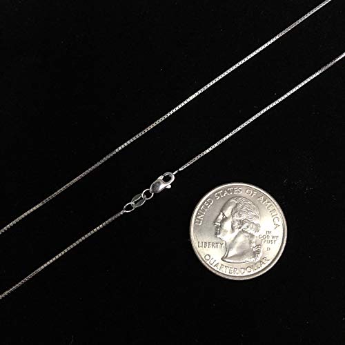 Ioka - REAL Solid 14K Gold 0.8mm Box Chain Necklace For Women with Lobster Clasp3