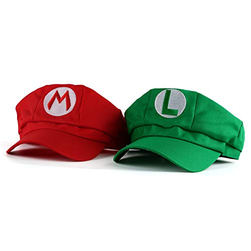 Landisun Costume Hat Cosplay Hat Golf Hat Green and Red