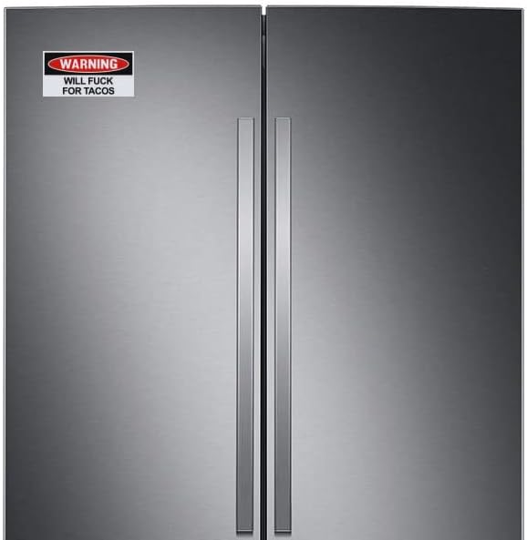 Miniatura 4 de Divertido imán de advertencia, follará para tacos, bromas, chistes prácticos, venganza, adhesivo magnético de parachoques de 6 x 3 pulgadas