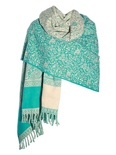 Tibet LUXURY HANDMADE SEA GREEN FASHION Scarf Yak Wool fortable scarf Shawl Blanket ole unisex Travel Wrap Meditation Soft gift for her3