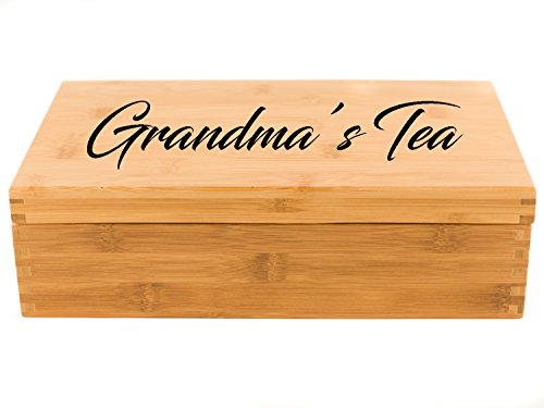 Personalized Tea Box | Tea Storage Chest (Large (8-Section))