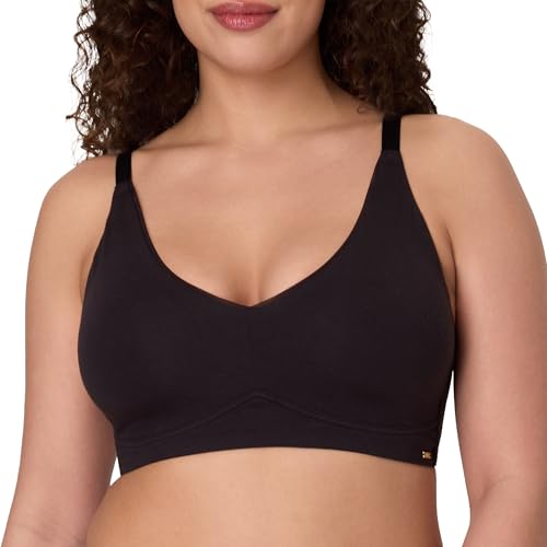 Bali Women's Wireless Bra, Cotton Collection Bras for Women, Moisture Wicking, Full Coverage,...