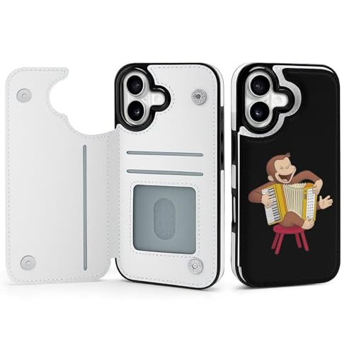 手帳型 おさるのジョージ (1) 対応 iPhone 17 ケース カード収納 スマホケース 財布型 携帯ケース 軽量 全面保護 スタンド機能 おしゃれ お祝いギフト