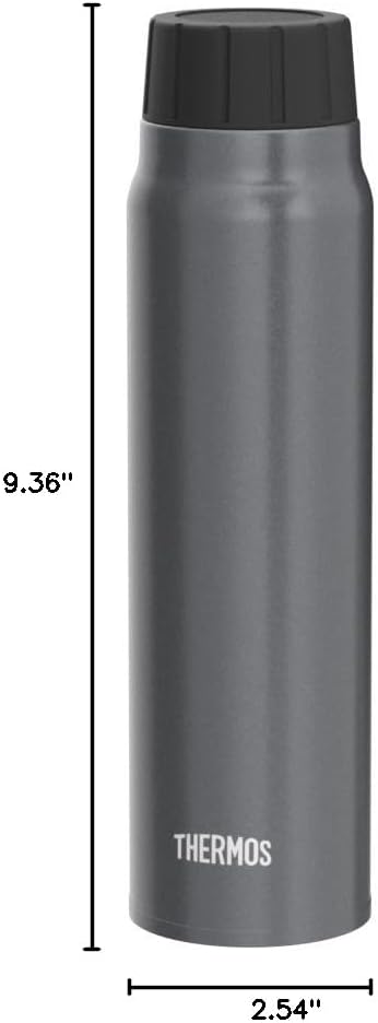 Thermos FJK-500 SL Insulated Carbonated Drink Bottle, 16.9 fl oz (500 ml), Silver, Cold Insulator Only