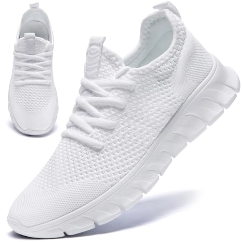GUCTQY White Tennis Shoes Women Mens Sneakers Running Gym...