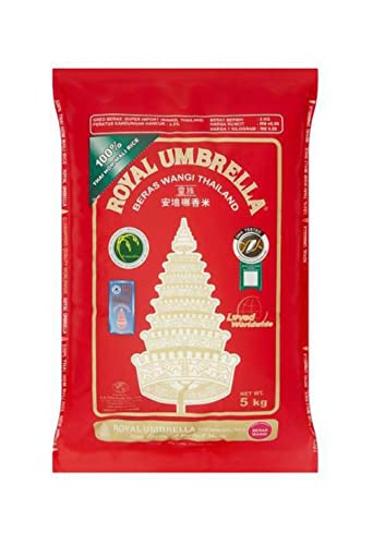 Royal Umbrella Thai Jasmine Rice 5Kg Caja de 1