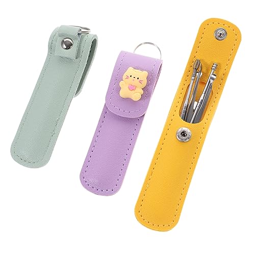 COLLBATH Stainless Steel Ear Cleaning Tools 3 Sets of Earwax Spoon Set Ear Cleaner Safe for Home Use