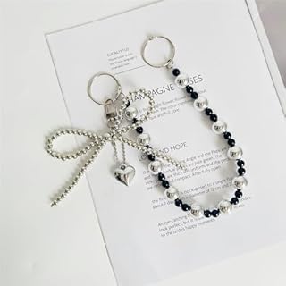 QTMY Bow Beaded Charms for Bogg Bag Accessories Rubber Beach Bag, Boho Purse Charms,811