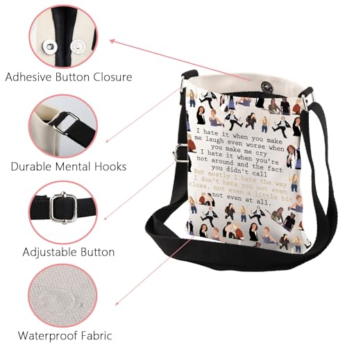 WSNANG Romantic Comedy Quote Crossbody Bag Romantic Movie Lover Gift 90s Romantic Comedy Gift4
