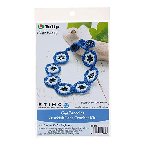 Kit de ganchillo Oya Tulip de encaje turco para bisutería fina