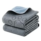 Feandrea Welpen-Unterlagen waschbar, auslaufsicher, 2er Set, 90 x 60 cm