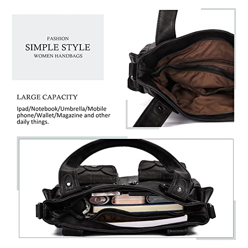 Image of KL928 Women's Shoulder Purse Large Hobo Tote PU Leather Multi-Pocket Bag | Large capacity, water-resistant, easy-clean, adjust strap, fits 10.2 inchipad, pockets, compartments, zipper, shop, travel, daily