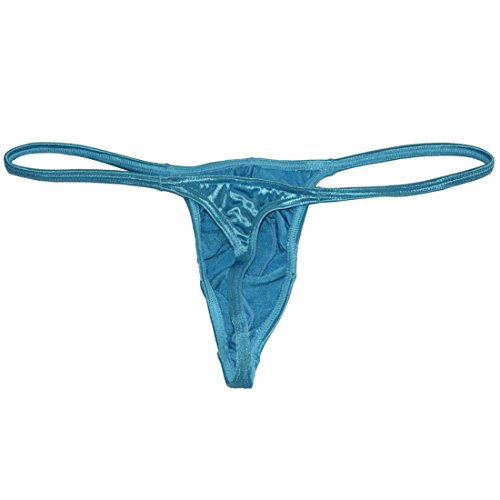 Men Booty Thong Slim Pouch Underwear Male Shiny Satin String Tangas Micro T-Back Guys Mini Bikini Pants2