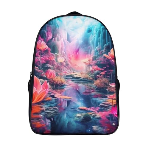 Cartable de dessin animé 3D fleurs pour garçon et fille - Sac à dos 40x28x16cm