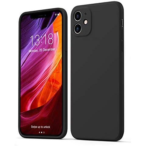 GOODVISH Ultra Slim Liquid Silicone Case Compatible with iPhone 11 6.1 inch | Upgraded Camera and Screen Protection | 360 ° Full Covered Shockproof Cover(Black) Cover