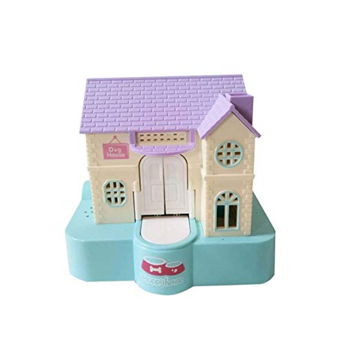 IADZ Piggy Bank,Cute Puppy Stealing Money Coin Money Box Eating Money Electric Music Piggy Bank Dog Villa House Money