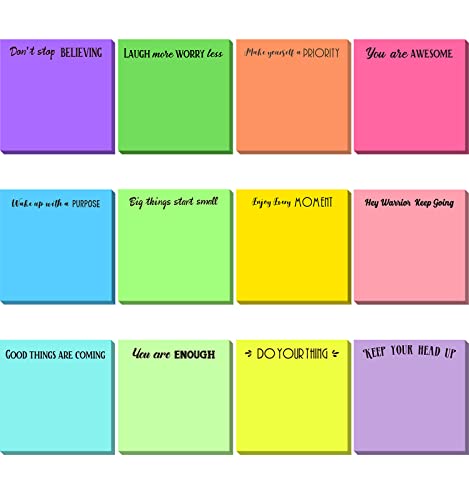 Bloc-notes autocollants inspirants pour fournitures d'étude et rappels