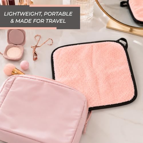 Image of Ultra Soft Reusable Makeup Remover Towel, Microfiber Face Cleansing Cloth for Waterproof Makeup, Face, Eyes & Lips, Washable Make Up Remover Towel for Sensitive Skin