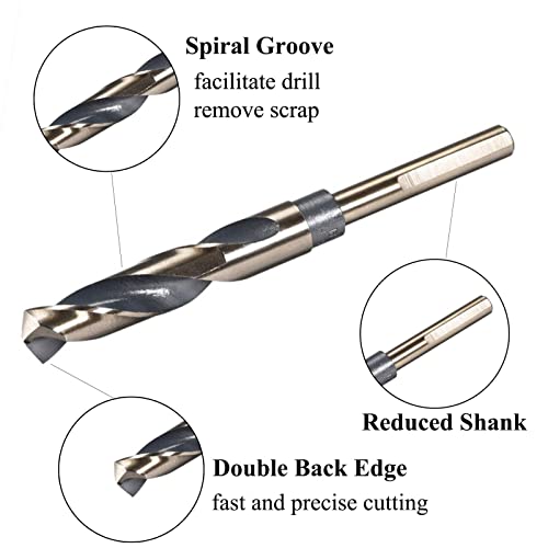 TA-VIGOR 16mm Reduced Shank Twist Drill Bit with 10mm Shank- 5/8