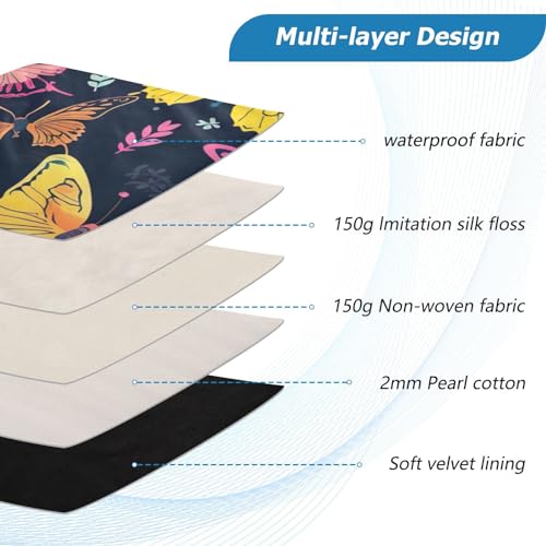 Funda para portátil 13-14 pulgadas con mariposas coloridas miniatura 4