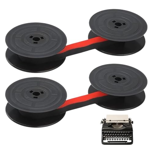 2 pcs GR4 Ruban pour Machine à Écrire,7M x 13MM Ruban Machine a Ecrire Universel,Compatible avec Plupart des Machines à Écrire,Ruban de Machine à...