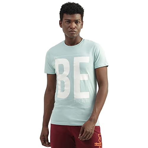 Image of UNITED COLORS OF BENETTON Men's Cotton Printed Regular Fit T-Shirt