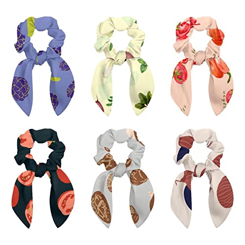 Accessoires pour cheveux chouchous avec nœud thème ferme animale