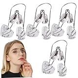 4pcs Shaper de la nariz, levantador de nariz de silicona suave de silicona, corrector de tabique desviado cómodo sin dolor para adultos y adolescentes Herramientas de belleza