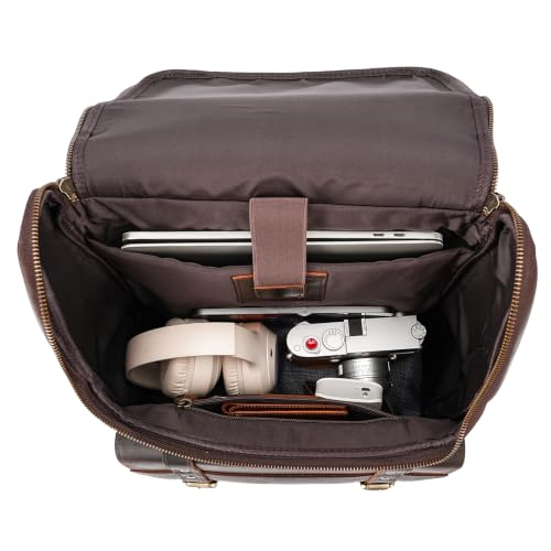 Polare Full Grain Leather Backpack for Men – Daypack for Business Travel - Image 4