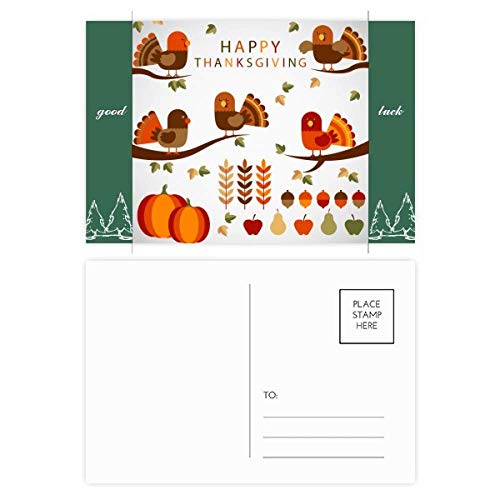Cartes postales Thanksgiving rigides pour envoyer vos vœux sans pliure