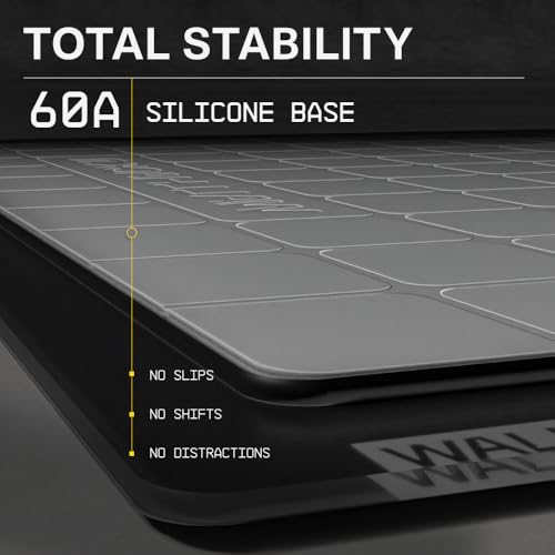 Image of Wallhack 4.0 Glass Gaming MousePad - Professional Esport Mouse Mat with Specialty Surface for Top Speed and Control, Large Tempered Glasspad with Full Silicone Base - (SkyPAD Black,XL 16.92 inch x 19.29 inch)