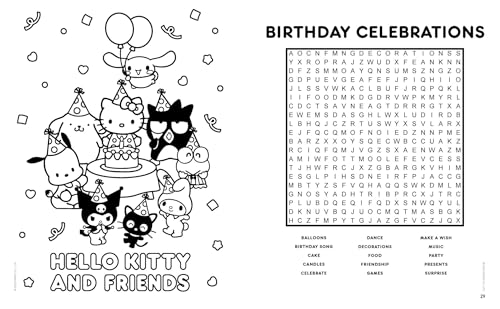 Hello Kitty and Friends Word Search, Quips, Quotes and Coloring Book (Coloring Book & Word Search)