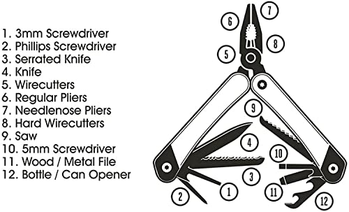 Gentlemen'S Hardware GEN627 Gentlemen’S Hardware Wood-Handled Multi-Tool,12-In-1 thumb #7