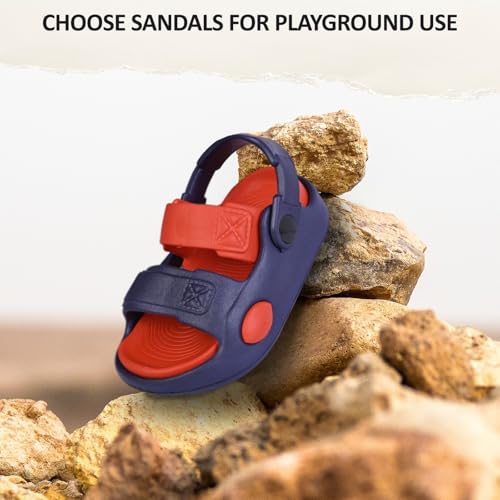 Image of GLJ Kids Comfort Clogs Sandals For Boy And Girl, 1 to 4 Years, Two-Strap Design, Easy To Wear Slip On, Dust and Waterproof, 7101