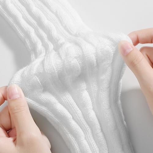 Image of fauson Leg Warmers for Women Y2k - 80s Ribbed Knit Leg Warmers for Boots