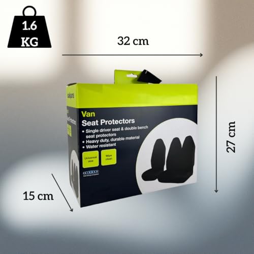 Lunero Van Seat Covers Black Universil Heavy Duty waterproof car Seat Cover Ford Transit Custom Seat Covers, & Citroen Berlingo Van Accessories - Image 6