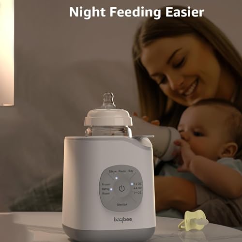 Image of BAYBEE 10 in 1 Baby Bottle Sterilizer & Warmer | Portable Baby Milk, Water, Food Warmer | Electric Bottle Sterilizer for Baby with Manual Temperature Adjustment, BPA Free | Fast Bottle Warmer