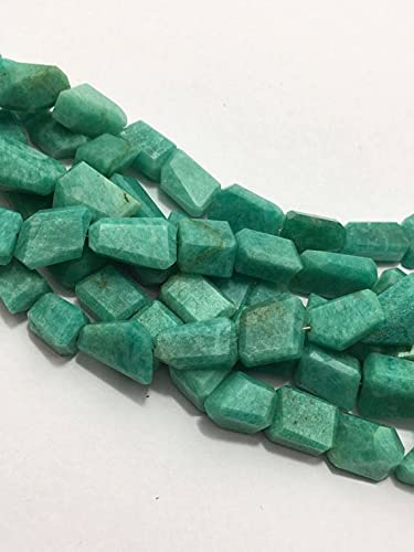 Perles en amazonite naturelle facettée de qualité supérieure pour bijoux artisanaux uniques