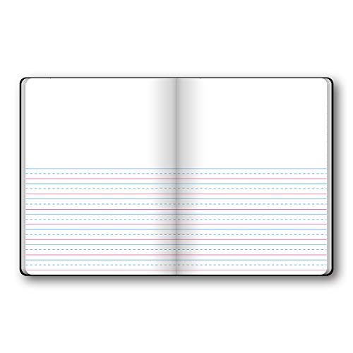 iScholar-Primary-Composition-Book-Journal-Unruled-Top-5-Inch-Ruled-Bottom-Half-100-Sheets-975-x-75-Inches-Black-Marble-10116