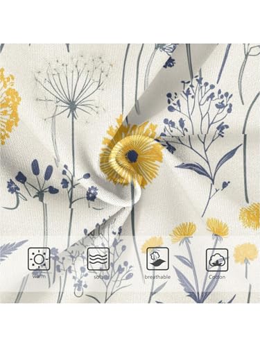 ZZKKO Farmhouse Dandelions Flower Girls Underwear Toddler Panties for Girls Comfort Brief Size 2T3