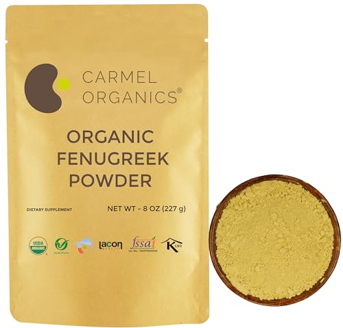 CARMEL ORGANICS Fenugreek/Methi Seeds (Powder, 227 Grams)