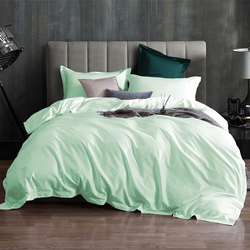 Ventidora Cotton Duvet Cover Set Sage Green King Size by Ventidora - Used condition - US$73.71